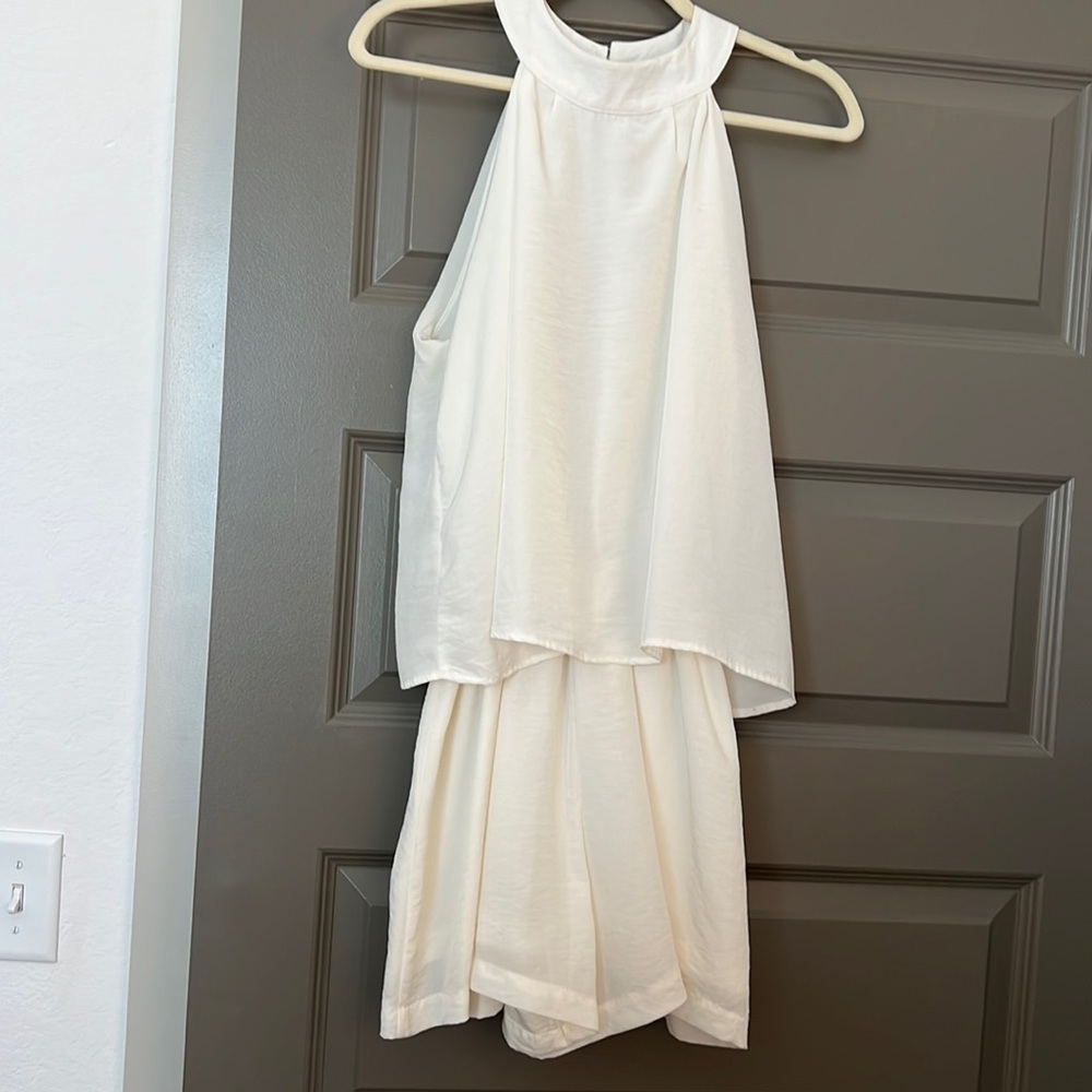 Mary and Mabel White Romper